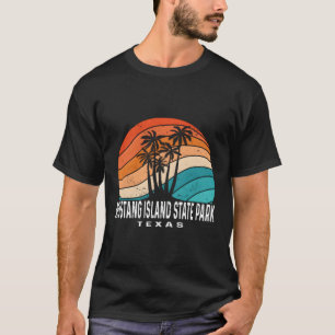 Mustang Island State Park Texas Palm Tree Beach T-Shirt