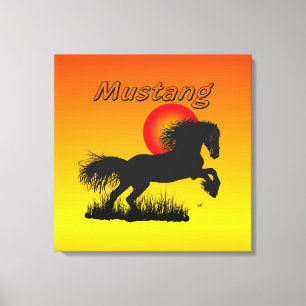 Mustang Leinwand Canvas Print