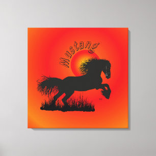 Mustang Leinwand Canvas Print