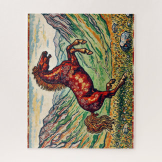 Mustang on a Hillside 500 Piece Puzzle