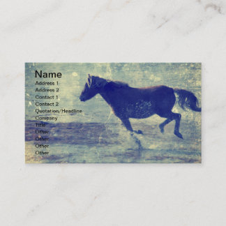 Mustang on the Beach Business Card