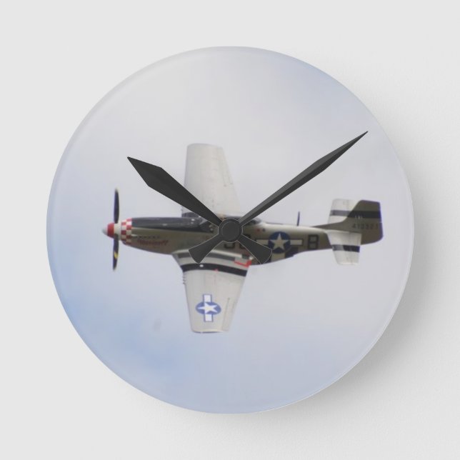 Mustang P51 Round Clock (Front)