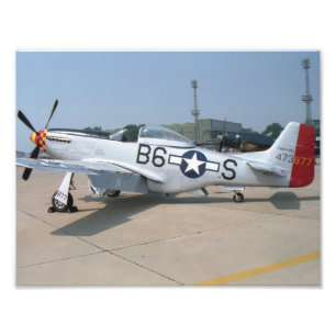 Mustang P-51D Aircraft Photo Print