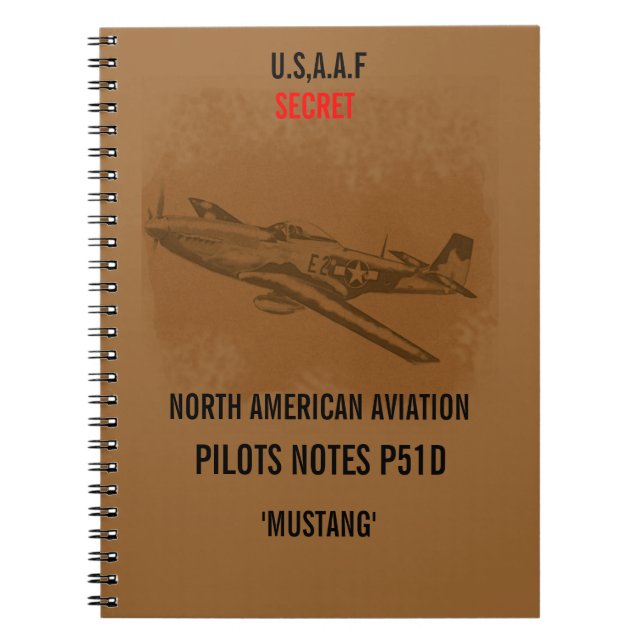 Mustang Pilots Notebook (Front)