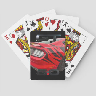 Mustang playing Cards Red