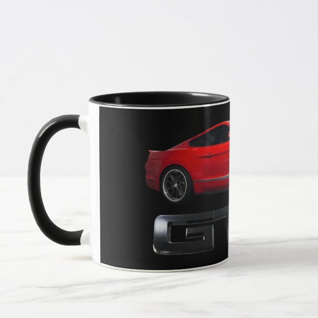 Mustang Red Mug (Left)