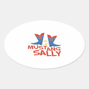 Mustang Sally Oval Sticker