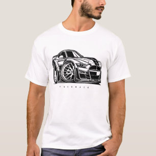 Mustang Shelby GT500 Toon Art Car Enthusiast T-Shirt