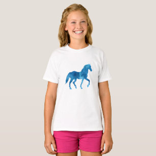 Mustang  silhouette - Choose background color T-Shirt