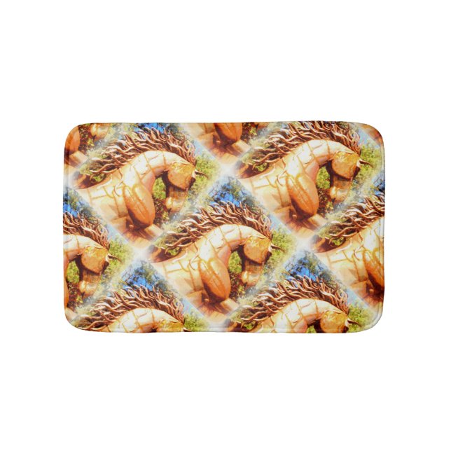 mustang stallion bath mat (Front)