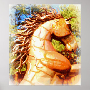 mustang stallion poster