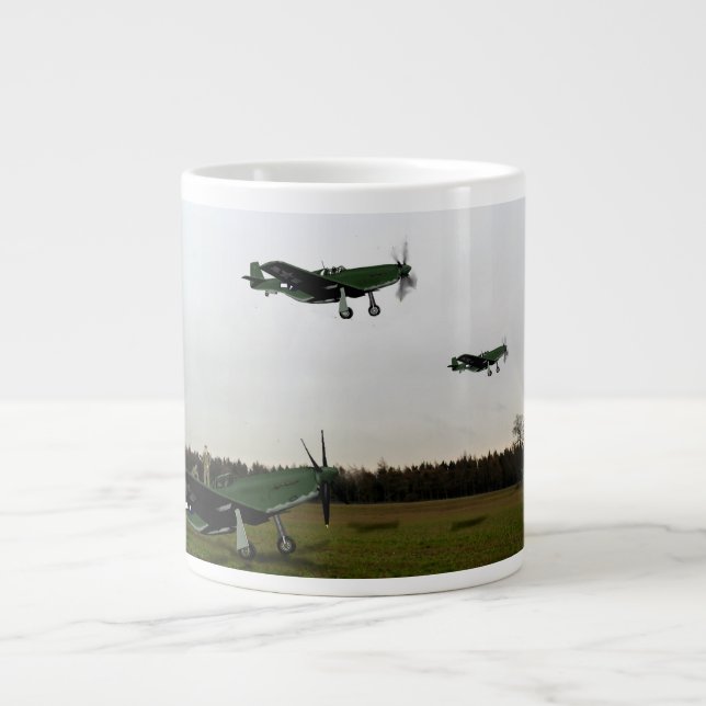 Mustang Station 1943 Large Coffee Mug (Front)