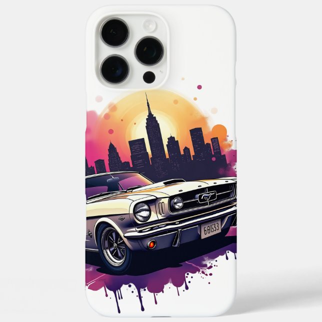 Mustang Sunset Phone Case (Back)