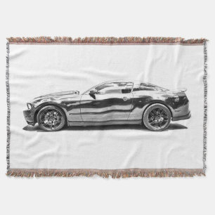 Mustang Throw Blanket