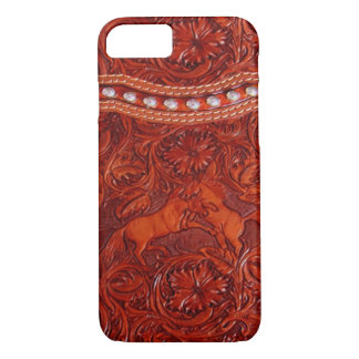 mustang western leather iPhone 7 case