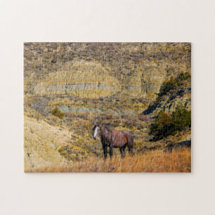 Mustang Wild Horses. Jigsaw Puzzle