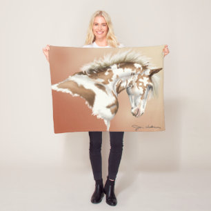 Mustang Wild, Small to Large Fleece Blanket