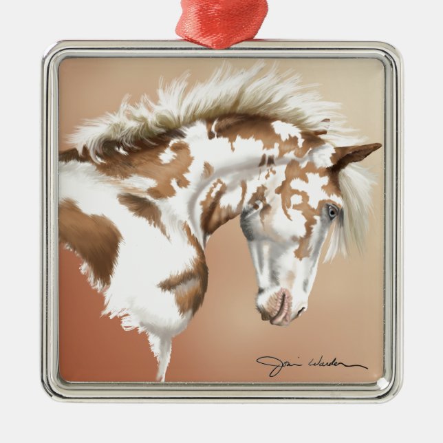 Mustang Wild Xtend Metal Tree Decoration (Front)