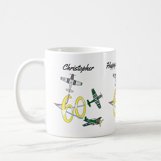 Mustangs 60th Birthday Coffee Mug (Left)