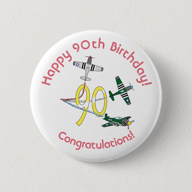 Mustangs 90th Birthday Badge (Front)