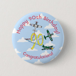 Mustangs 90th Birthday (Blue Sky) Badge