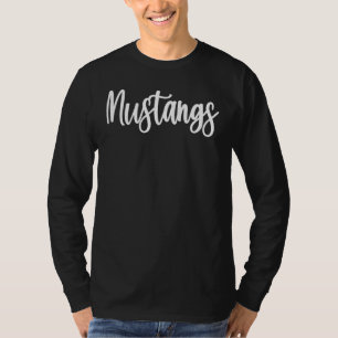 Mustangs School Spirit Team Mascot Game Night T-Shirt