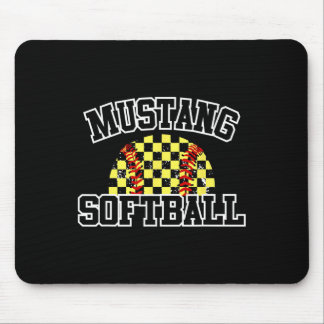 Mustangs Softll Mom Mustangs School Spirit Sports  Mouse Mat