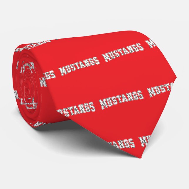 Mustangs Sports Neck Tie (Rolled)