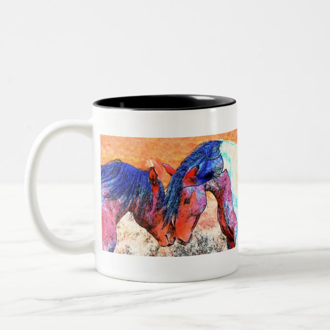 Mustangs Two-Tone Coffee Mug (Left)