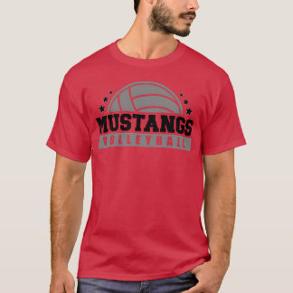 Mustangs Volleyball Coach Sportseam Spirit Wear vi T-Shirt