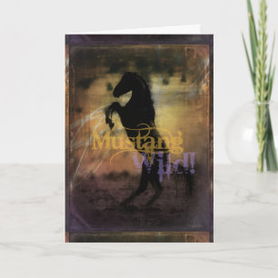 MustangWILD Greeting Card