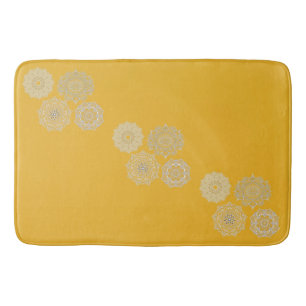 Mustard and Mandalas Bath Mat