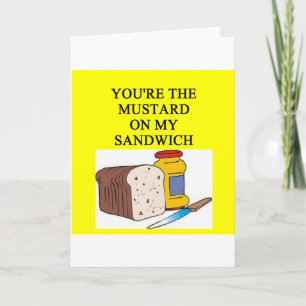 MUSTARD and sandwich lover Holiday Card