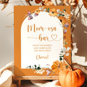 Mustard arch fall pumpkin mom-osa bar  poster