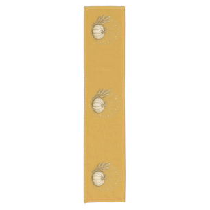 Mustard Art Deco Thanksgiving Table Runner