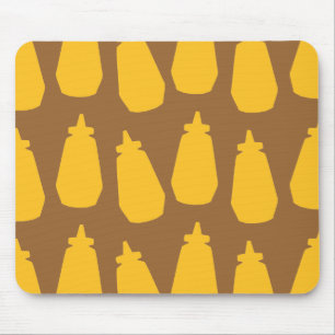 Mustard Bottles Mouse Mat