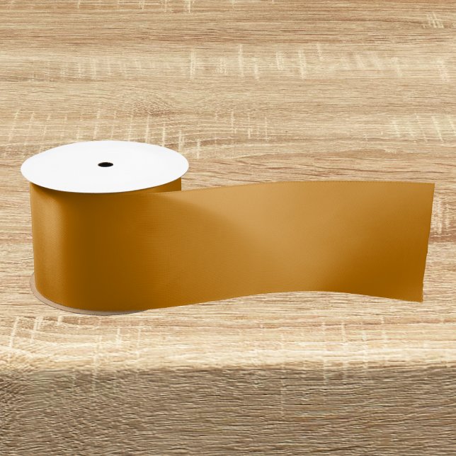 Mustard Brown Solid Colour Satin Ribbon (Creator Uploaded)