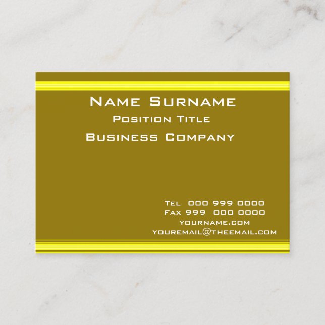 Mustard Business Card (Front)