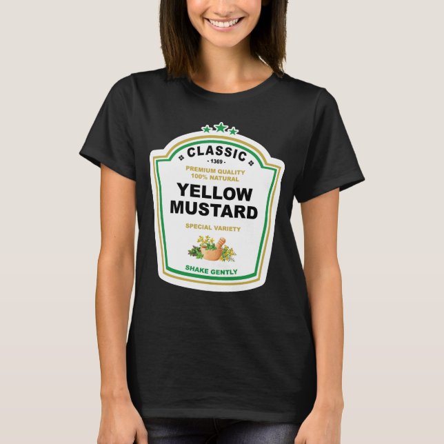 Mustard Halloween 2025 Costume Matching Couple T-Shirt (Front)