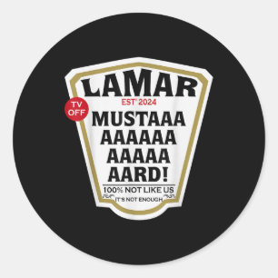 Mustard Lamar Tv Off Use Your Heart - Mustard Classic Round Sticker