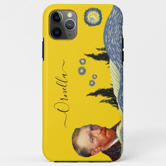 mustard modern vincent artist lemon text editable  Case-Mate iPhone case (Back)