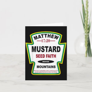 Mustard Seed Faith Matthew 17_20 Christian Condime Card