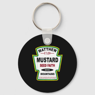 Mustard Seed Faith Matthew 17_20 Christian Condime Key Ring