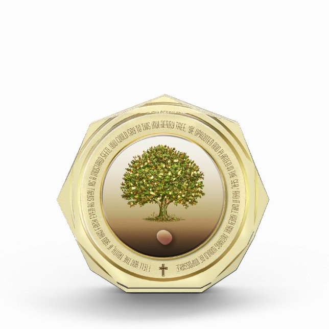 Mustard Seed home decor, Christian gift, Faith Pho Photo Block (Front)