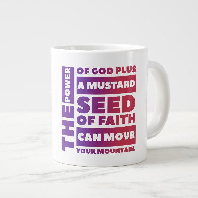 Mustard Seed  Jumbo Mug (Front Right)