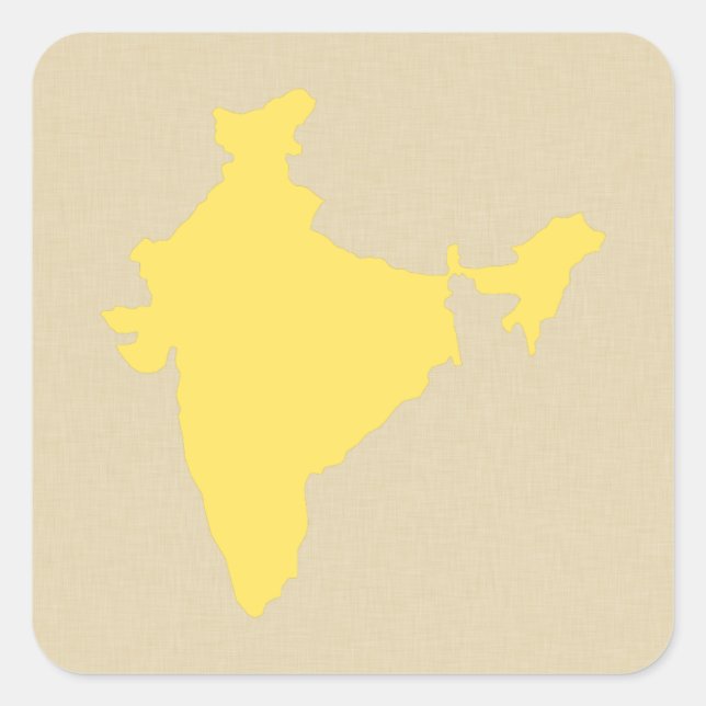 Mustard Spice Moods India Square Sticker (Front)