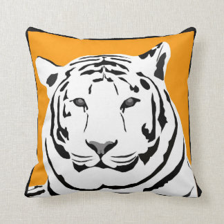 Mustard Tiger Throw Cushion