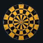 Mustard Yellow And Black Dartboard<br><div class="desc">Mustard Yellow And Black Dart Board</div>