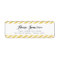 Mustard Yellow Carnival Stripes Address Labels