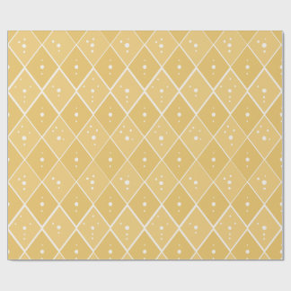 Mustard Yellow Diamond Modern Scandinavian  Wrapping Paper